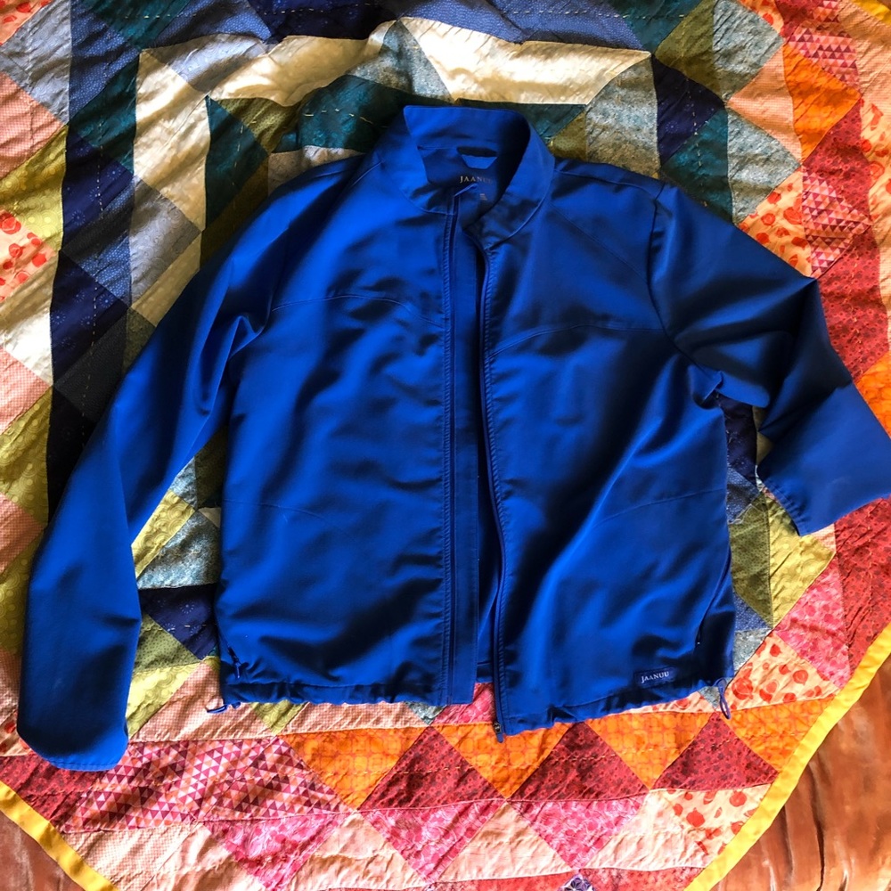 Jaanuu Royal Blue Scrub Jacket
